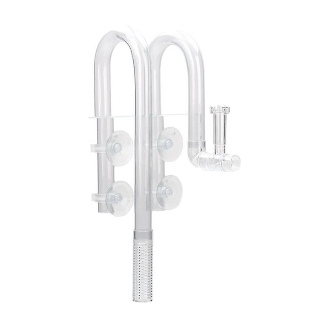 tamizeot Aquarium Lily Tube Inflow Outflow Surface Stains Pipe Remove Oil 16mm Lily Black Inflow Clear 16mm