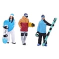 thumbnail image 4 of 3 figuras de snowboard a escala 1:64, miniaturas de pequeñas, adornos para mesa de , figuras de esquí para juegos de trenes., 4 of 9
