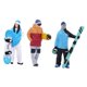 thumbnail image 4 of Figura de Snowboard a Escala 1/64 de 3 Piezas, Modelo Tiny People, Adorno para Mesa de Arena, 4 of 9
