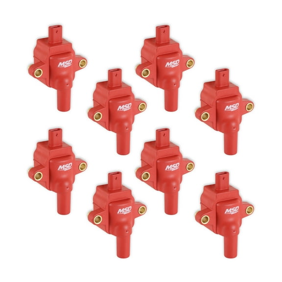MSD 82838 Ignition Coil - Red - Set of 8