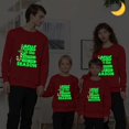 thumbnail image 3 of Camisetas familiares a juego de Navidad, sudadera luminosa brillante de Jesús es la razón, 3 of 4