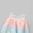 thumbnail image 4 of Sngxgn Girl's Short Sleeve Floral Print Loose Casual Long Dress(White,150), 4 of 9