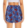 thumbnail image 4 of Uemuo Abstract Colorful Butterflies Pattern Women's Athletic Shorts High Waisted Running Shorts with Liner Pockets Gym Elastic Workout Shorts-, 4 of 9