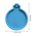 thumbnail image 2 of Leojiow 8Pcs Christmas Silicone Mould Silicone Mould Christmas Ornament Round Pendant Mould One Size Z8-Blue&4Pcs White, 2 of 6