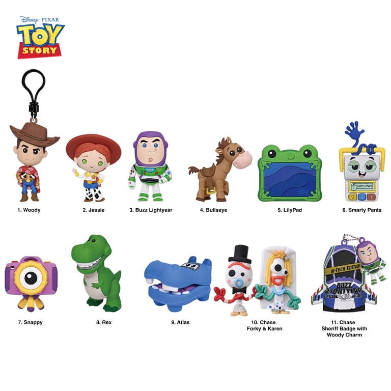 Disney 3D Figural Foam Bag Clip Toy Story 5 Series 1 Mystery Pack