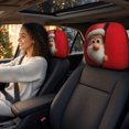 thumbnail image 4 of Christmas Car Decorations, 2Pcs Santa Claus Car Headrest Covers, Elastic Stretch Printed Protector Sleeves for Sedan SUV Truck Van Universal Fit Xmas Holiday Auto Interior Decor Accessory, 4 of 7