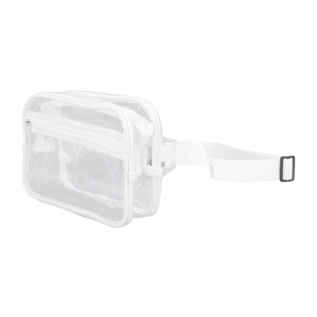 Waterproof PVC Clear Sling Bag, Transparent Large Capacity Adjustable Strap Chest Waist Pack For Sports Travel