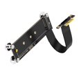 thumbnail image 4 of PCIE 4.0 X1 to M.2 NVMe SSD Magnetic Riser Card 16Gbps 10CM Extension Cable M.2 NVMe SSD to X1 Support Desktop PC, 4 of 5