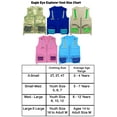 thumbnail image 3 of Eagle Eye Explorer Kids Cargo Vest for Boys and Girls with Reflective Safety Straps. 100% Cotton. Size: M/L Color: Pink, 3 of 3