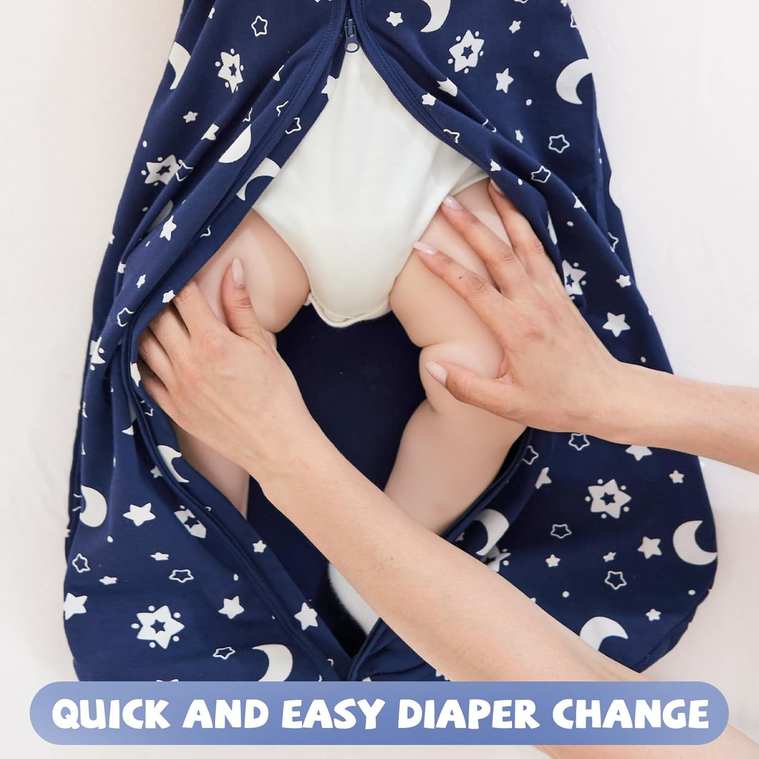 Yoofoss Baby Sleep Sack 6-12 Months Wearable Blanket for Babies 100% Organic Cotton 2-Way Zipper TOG 0.5 Toddler Sleeping Sack 3 Pack, Sleep Sacks