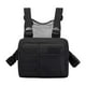 thumbnail image 3 of Bolsa de pecho con múltiples bolsillos, bolsa frontal tipo riñonera, chaleco, bolsa de pecho Negro, 3 of 9