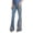 Blue, variant on Dezsed Bell Bottom Jeans for Women Casual Mid Waisted Flare Jeans with Classic Wide Leg Ripped Denim Pants Dark Blue XS