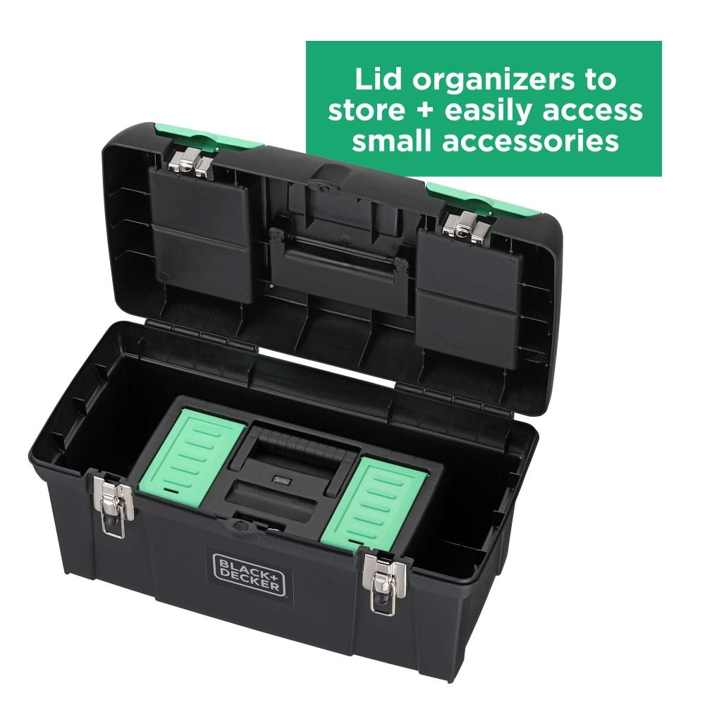 BLACK+DECKER Reviva Toolbox Bundle, Tool Storage Organizer, 19" and 12" (REVST19129FF)