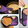 thumbnail image 5 of Yayeee Oven Mitts and Pot Holder Set of 4 Heat Resistant Kitchen Gloves Baking Hot Pad, Black Neon Road, 5 of 5