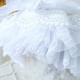 thumbnail image 7 of Guiexla Pet Wedding Dress with Snap Buttons Princess Breathable Spring Summer Lace Apparel with Pearl And Bow Design for Small Medium Dogs, 7 of 7