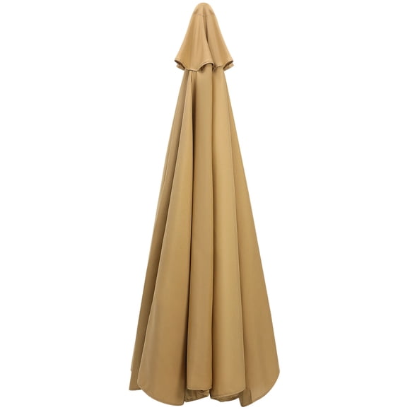 UPGRATOR Outdoor Patio Umbrella Replacement Canopy Khaki Color with Strong Practicality