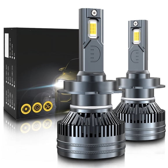 1 Pair Car LED Headlight Bulbs H1 9005 H7 H4 High-Power Liquid-Cooled Copper Tube Lamp 6000k White Light H11