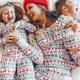 thumbnail image 3 of Conjunto de pijamas a juego de Navidad para la familia, ropa de dormir de aspecto familiar para adultos, niños, madre e hija, padre e hijo, 2023, 3 of 3