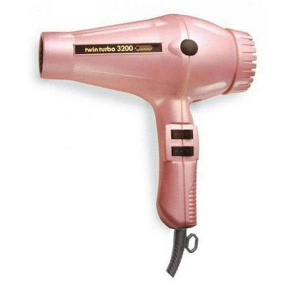 Twin Turbo LIGHTWEIGHT 1900 Watt Italian Hair Dryer with Multi Temperature/Speeds Control, True Cold Shot Button and Extra Long Power Cord