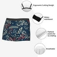 thumbnail image 3 of Vsdgher Merry Christmas Winter Leaves Snowflakes Pattern Men's Boxer Brief Underwear,Soft Funny Underwear for Men-Medium, 3 of 5