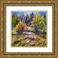 thumbnail image 1 of Chodyukov, Aleksander 15x15 Gold Ornate Wood Framed with Double Matting Museum Art Print Titled - Shrubs by the Forest, 1 of 4
