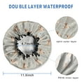 thumbnail image 3 of Shower Caps,Labrador Dog Waterproof Shower Cap for Women 4 Pieces,Double Reusable Hair Cover for Shower PEVA Elastic Stretch Hem, 3 of 7
