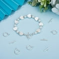 thumbnail image 4 of 15Pcs Toggle Clasps 925 Sterling Silver Plated T-bar Closure Round Claps Jewelry Findings with Storage Box, 4 of 6