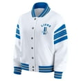 thumbnail image 2 of Women's WEAR by Erin Andrews White Detroit Lions Full-Snap Fleece Sweatshirt Jacket, 2 of 6