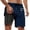 6-Dark Blue, variant on Kcolen Swim Trunks Men 7 Inch Soild Color Swim Shorts Stretchy Upf Bathing Suit Swim Trunks Men Beach Summer Loose Fit Swimwear
