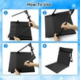 thumbnail image 4 of Foldable Seat for Poolside Chairs, Portable Outdoor Poolside Chairs for Edge of Pool, Beach Chair, SwimmingPool Accessories, Pool Seats for Edge, Provides Back Support - Black, 4 of 13