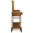 thumbnail image 2 of vidaXL Garden Kitchen Trolley Solid Acacia Wood 36.2"x17.1"x55.7", 2 of 10