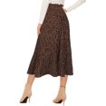thumbnail image 4 of Robe Maxi Jupe Mi-Longue FFIY?Jupe Évasée Plissée à Pois Taille Haute?pour Femmes, 4 of 6