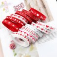 thumbnail image 4 of CSChome DIY Ribbon Love Heart Ribbon – Non fading Elegant Pattern DIY Festival Decoration (10mm), 4 of 7