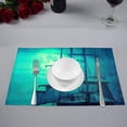 thumbnail image 2 of MKHERT Grunge Old Pirate Ship Sails and The Moon Placemats Table Mats for Dining Room Kitchen Table Decoration 12x18 inch,Set of 4, 2 of 4