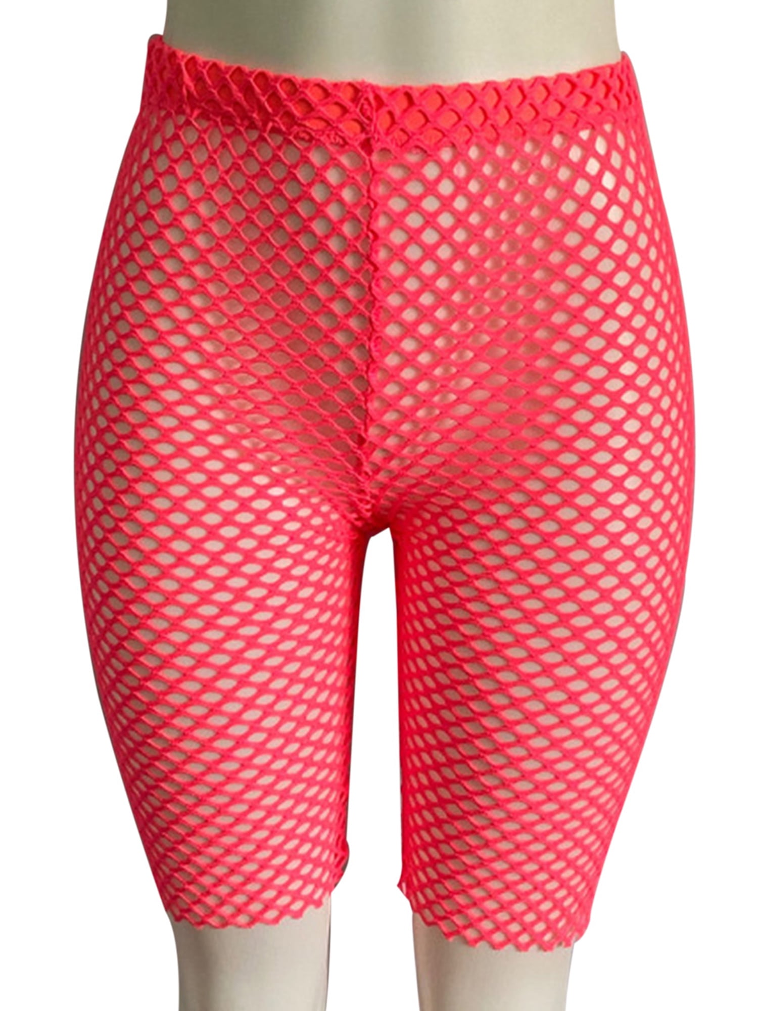 Fiomva - Women See Fishnet Shorts Legging Mesh Sheer Pant Cycling Bikini Cover Up - Walmart.com
