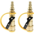 thumbnail image 1 of 2 Sets 1/4" RV Propane Quick Connect Adapter for Propane Hose Propane/Natural Gas 1/4" Quick Connect/Disconnect Kit Shutoff Valve&Full Flow Plug 100% Solid Brass, 1 of 7