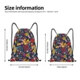 thumbnail image 2 of Kdxio Rock Music Print Drawstring Backpack Bag,Waterproof Draw String Back Sack, Gym Drawstring Bags Swim Bag For Unisex, 2 of 5