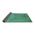 thumbnail image 2 of Ahgly Company Indoor Square Oriental Turquoise Blue Traditional Area Rugs, 7' Square, 2 of 4