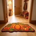 thumbnail image 4 of Hyknon Fall Thanksgiving Pumpkin Rug, Cute Soft Plushes Thick Waterproof Bathroom Mat, Non-Slip Harvest Decor Floor Mat, Entryway Door Mat for Home Indoor Outdoor Bedroom Kitchen Decor 27.6"×17.7", 4 of 7