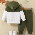 thumbnail image 6 of HCNTES Baby Boy Winter Clothes Baby Boy Clothes 3 6 9 12 18 24 Months Color Blocked Outfits Pocket Sweatshirt Suit Pullover Hoodies Cotton Outfits, 6 of 8