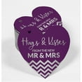 thumbnail image 2 of Inkdotpot Silver Foil Paper Hang Tag Hugs & Kisses From The Wedding Favor Tag 100 Pieces, 2 of 6