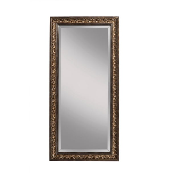 Full Length Leaner Mirror, Cognac Ash Andorra, 66"x32", By Martin