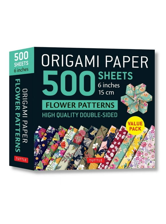 Origami Paper 500 Sheets Flower Patterns 6 (15 CM): Tuttle Origami Paper: Double-Sided Origami Sheets Printed with 12 Different Patterns (Instructions for 6 Projects Included) (Other)
