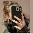 thumbnail image 3 of Compatible with iPhone 11 Pro Max Case,Cute Woven Pattern Case for Women Girls,Soft Shockproof Phone Case TPU Anti-Bump Silicone Case for iPhone 11 Pro Max - Black, 3 of 14