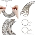 thumbnail image 5 of Ring Sizer Measuring Tool Ring Mandrel Measurement Tool Measure Ring Size Finger Sizing Set Metal Gauge US Size 1-13 Jewelry Sizers Kit of 27 Pieces, 5 of 5