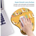 thumbnail image 3 of , Ergonomic with Gel Wrist Rest Support, Marble Mousepad with Lycra Cloth, Non-Slip PU Base for Gaming Computer, Laptop, Home, Office & Travel, 3 of 7