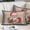 DarkRed Black, variant on Christmas Pillow Covers, Linen Long Throw Pillow Case, Winter Santa Claus Poinsettia Wooden Grain Holiday Pillow Protector Decorative Cushion Cover for Living Room/Bedroom 12" x 20"