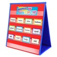 thumbnail image 2 of Eamay Desktop Tabletop Pocket Chart, Classroom Double-Side and self-Standing Pocket Chart for Kindergarten, Home Use or Classroom (Blue&RED), 2 of 4