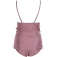 thumbnail image 3 of Women's Maternity Tankini Swimsuit Flounce V-Neck Ruffled Pregnancy Bathing Swimwear (3XL, 3 of 7