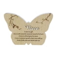 thumbnail image 1 of 8 Pouces Papillon "Nièce" avec Plaque de Phrase, 1 of 1